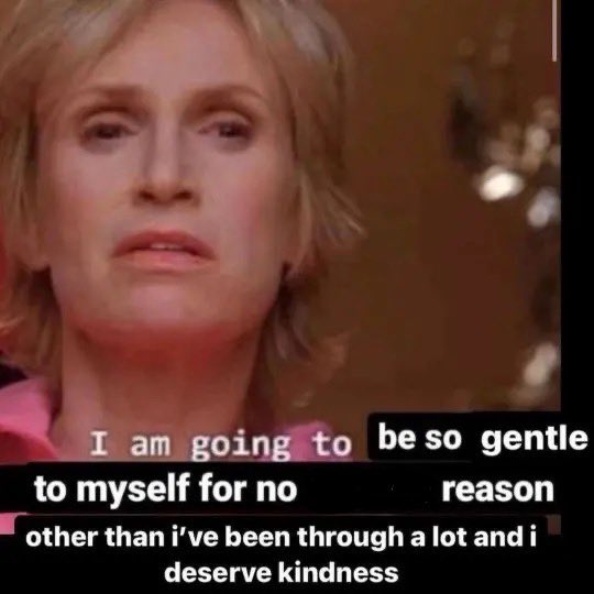 A close-up shot of a woman with blonde hair looking into the camera with a sad, slightly pained, or emotional expression. The image is a meme featuring overlaid text at the bottom.