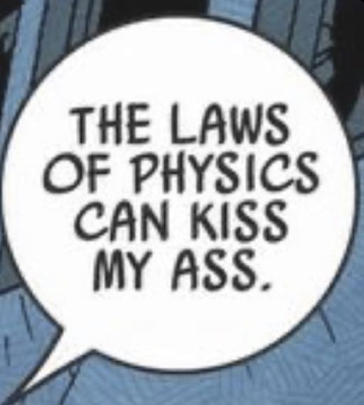 A close-up digital illustration of a single white speech bubble set against a dark, textured blue background. The speech bubble contains handwritten-style black text.